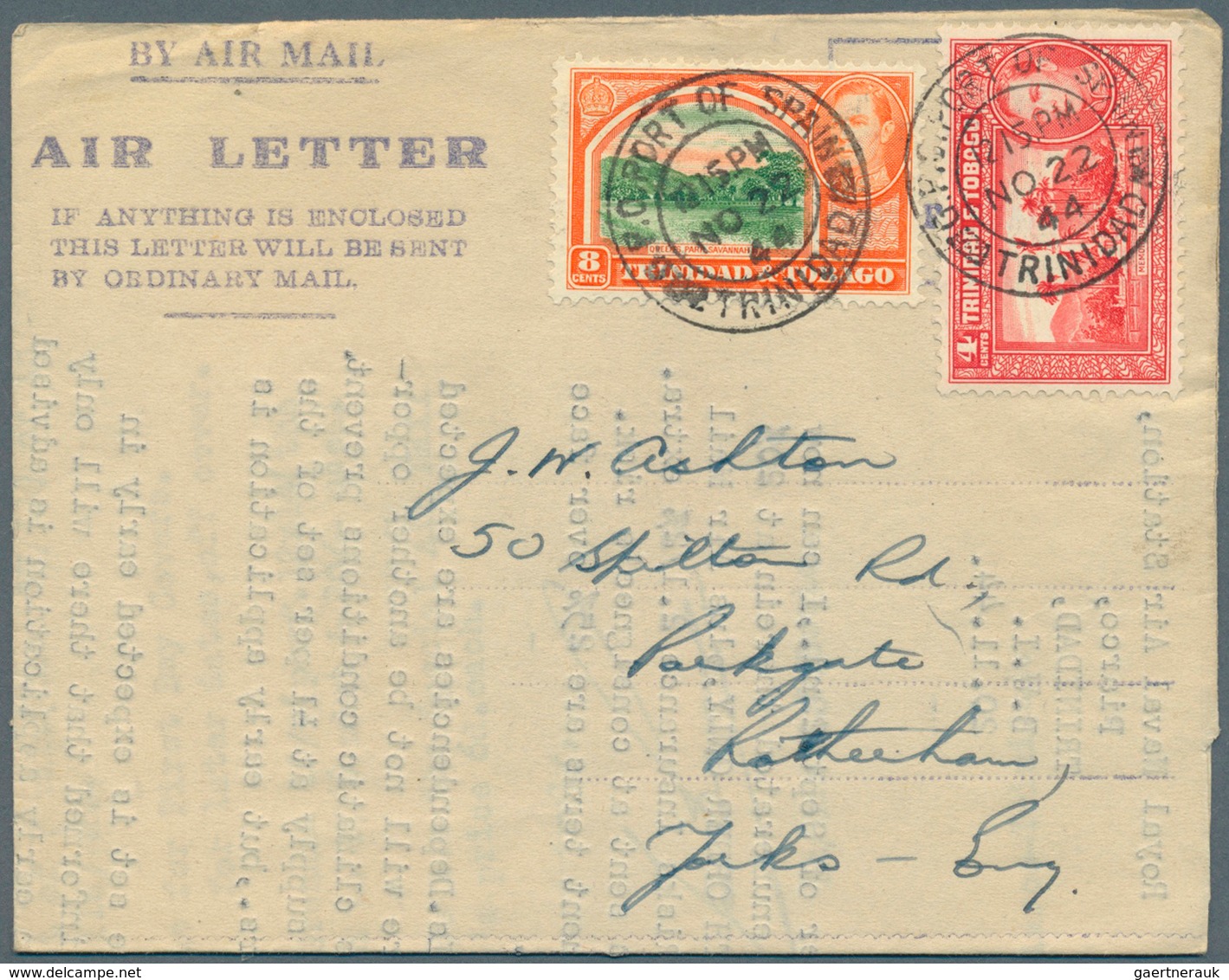 Trinidad und Tobago: 1946/65 (ca.), duplicated accumulation of about 270 unused (some unfolded) and