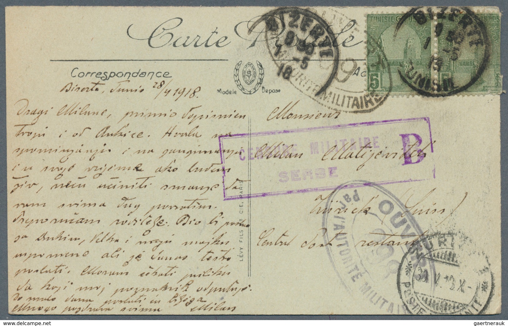 Tunesien: 1855/1930 (ca.), Unusual Accumulation With 16 Covers And Used Postal Stationeries With Man - Briefe U. Dokumente