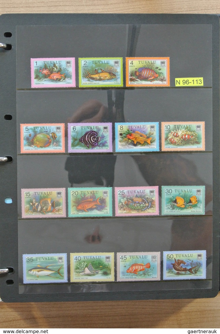 Tuvalu: 1976-2007: Complete, MNH collection Tuvalu 1976-2007 in 2 albums, including stampbooklets, g