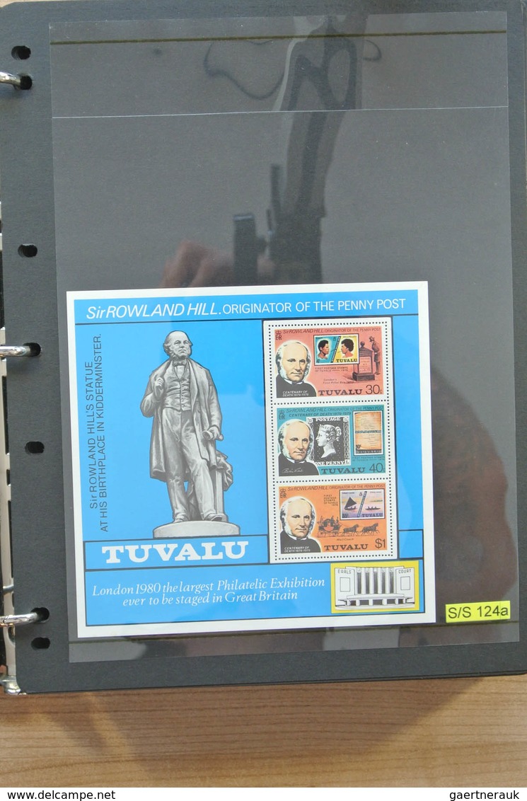 Tuvalu: 1976-2007: Complete, MNH collection Tuvalu 1976-2007 in 2 albums, including stampbooklets, g