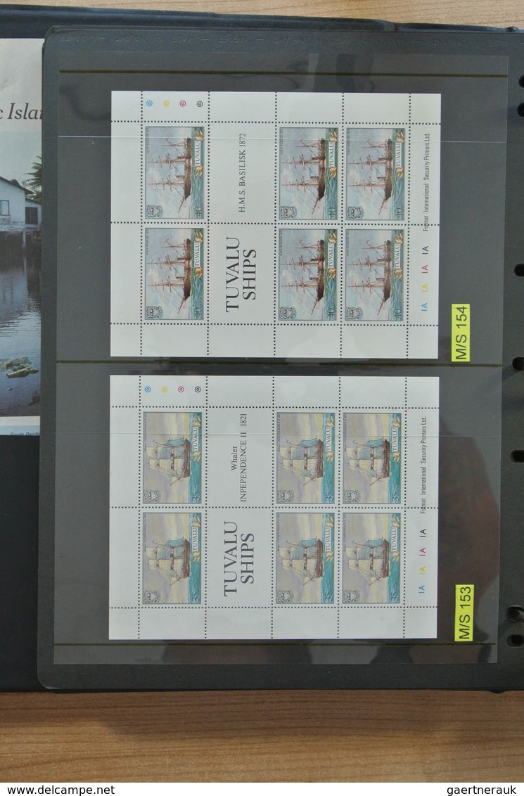 Tuvalu: 1976-2007: Complete, MNH collection Tuvalu 1976-2007 in 2 albums, including stampbooklets, g