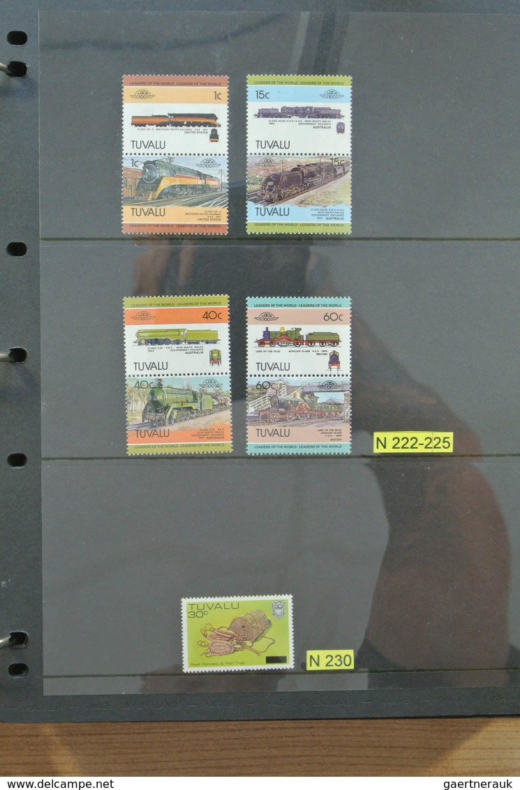 Tuvalu: 1976-2007: Complete, MNH collection Tuvalu 1976-2007 in 2 albums, including stampbooklets, g