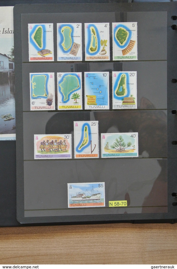 Tuvalu: 1976-2007: Complete, MNH collection Tuvalu 1976-2007 in 2 albums, including stampbooklets, g