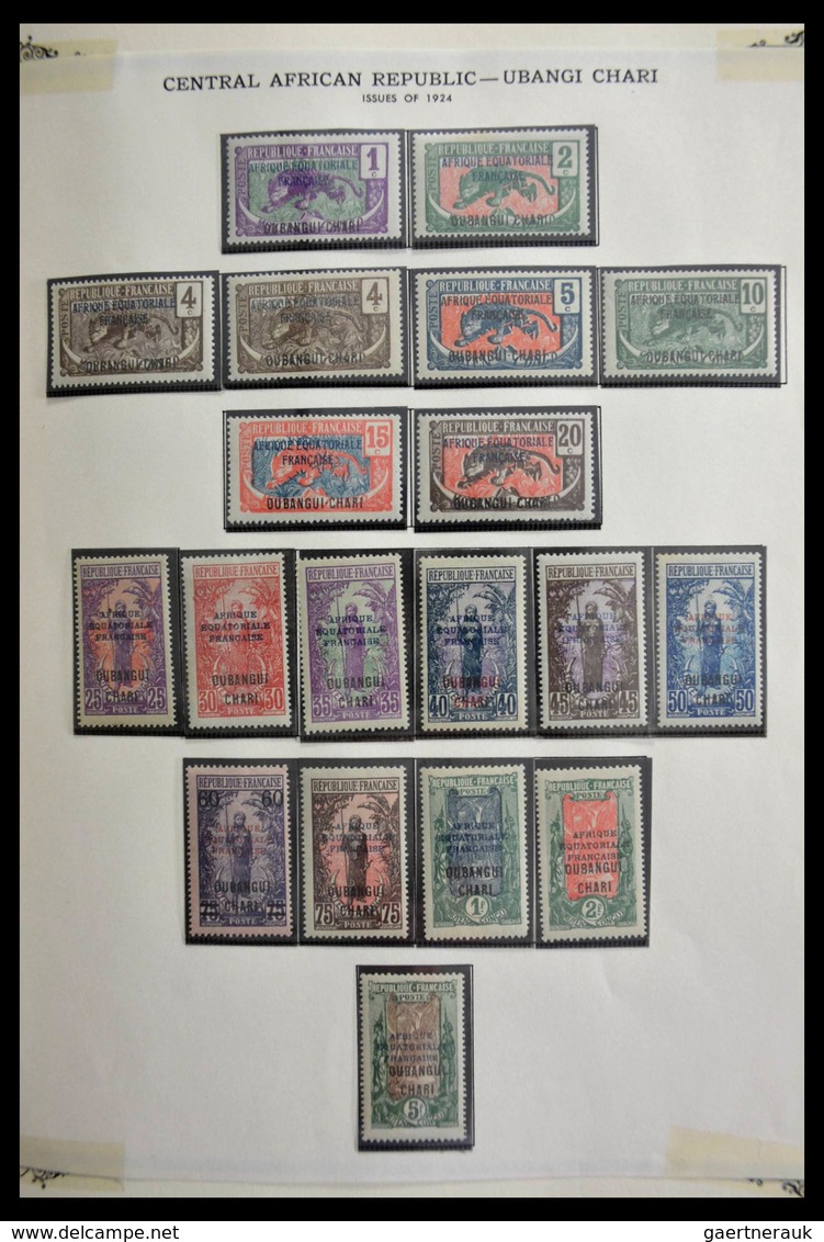 Ubangi-Schari-Tschad: 1916-1985: Nice, almost complete, mostly MNH and mint hinged collection Oubang