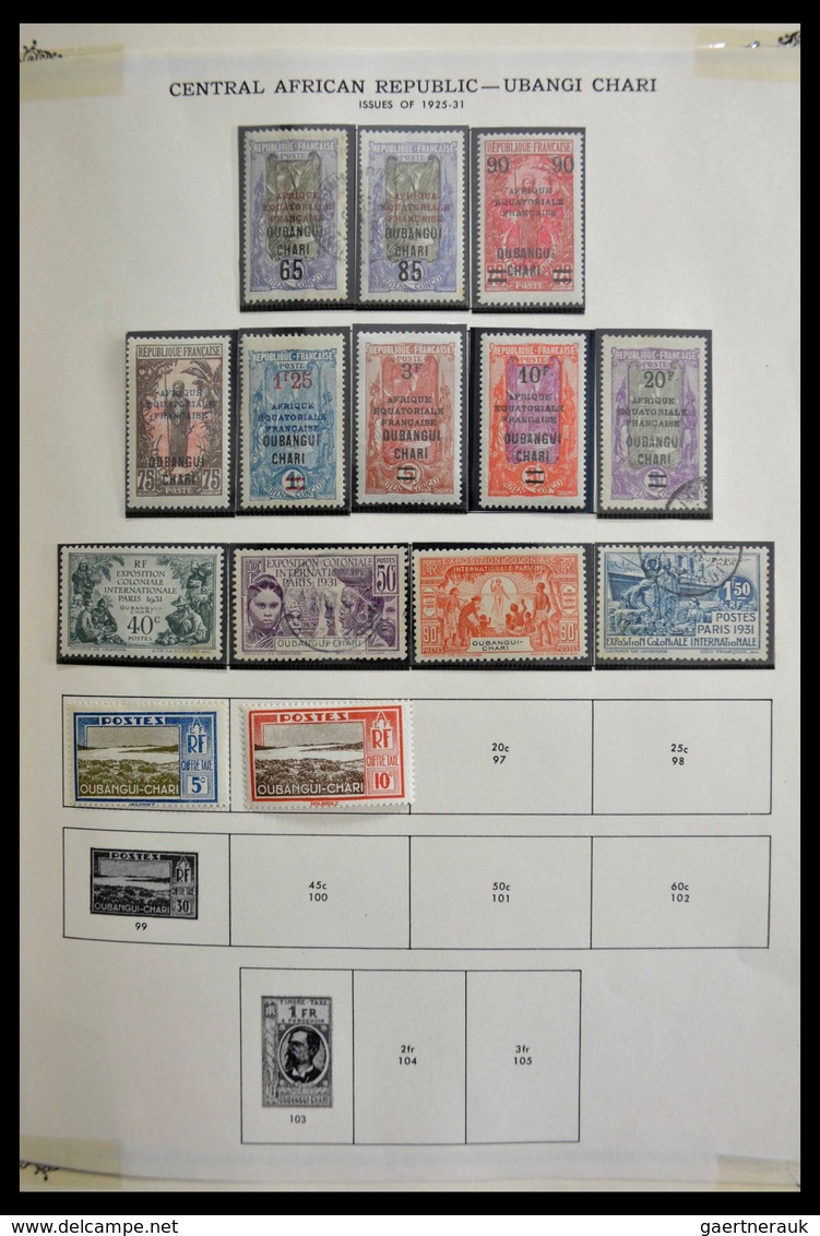 Ubangi-Schari-Tschad: 1916-1985: Nice, almost complete, mostly MNH and mint hinged collection Oubang