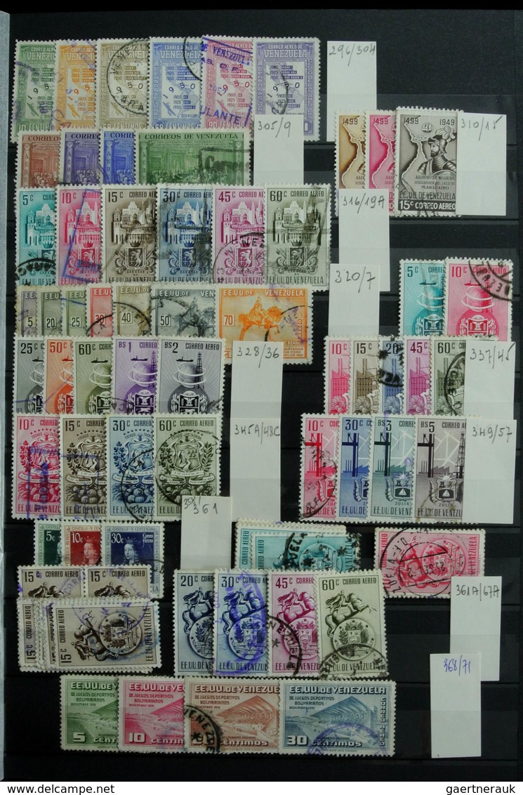 Venezuela: 1859-1997: Very Extensive, MNH, Mint Hinged And Used Stock Venezuela 1859-1997 In 2 Fat S - Venezuela