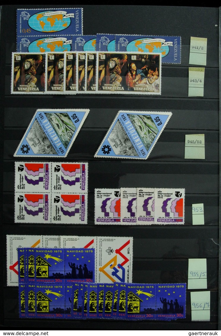 Venezuela: 1859-1997: Very extensive, MNH, mint hinged and used stock Venezuela 1859-1997 in 2 fat s