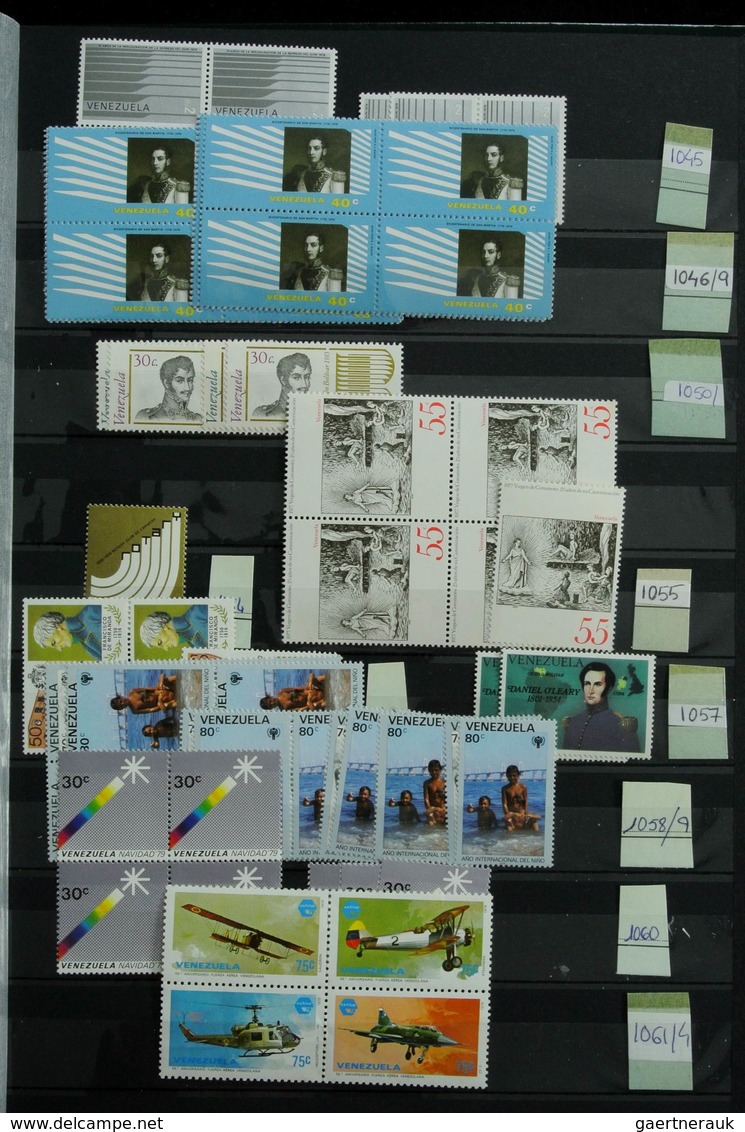 Venezuela: 1859-1997: Very extensive, MNH, mint hinged and used stock Venezuela 1859-1997 in 2 fat s