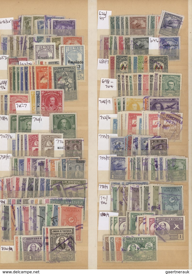 Venezuela: 1890/1970 (ca.), Mint And Used Collection/accumulation, Neatly Sorted In A Stockbook With - Venezuela