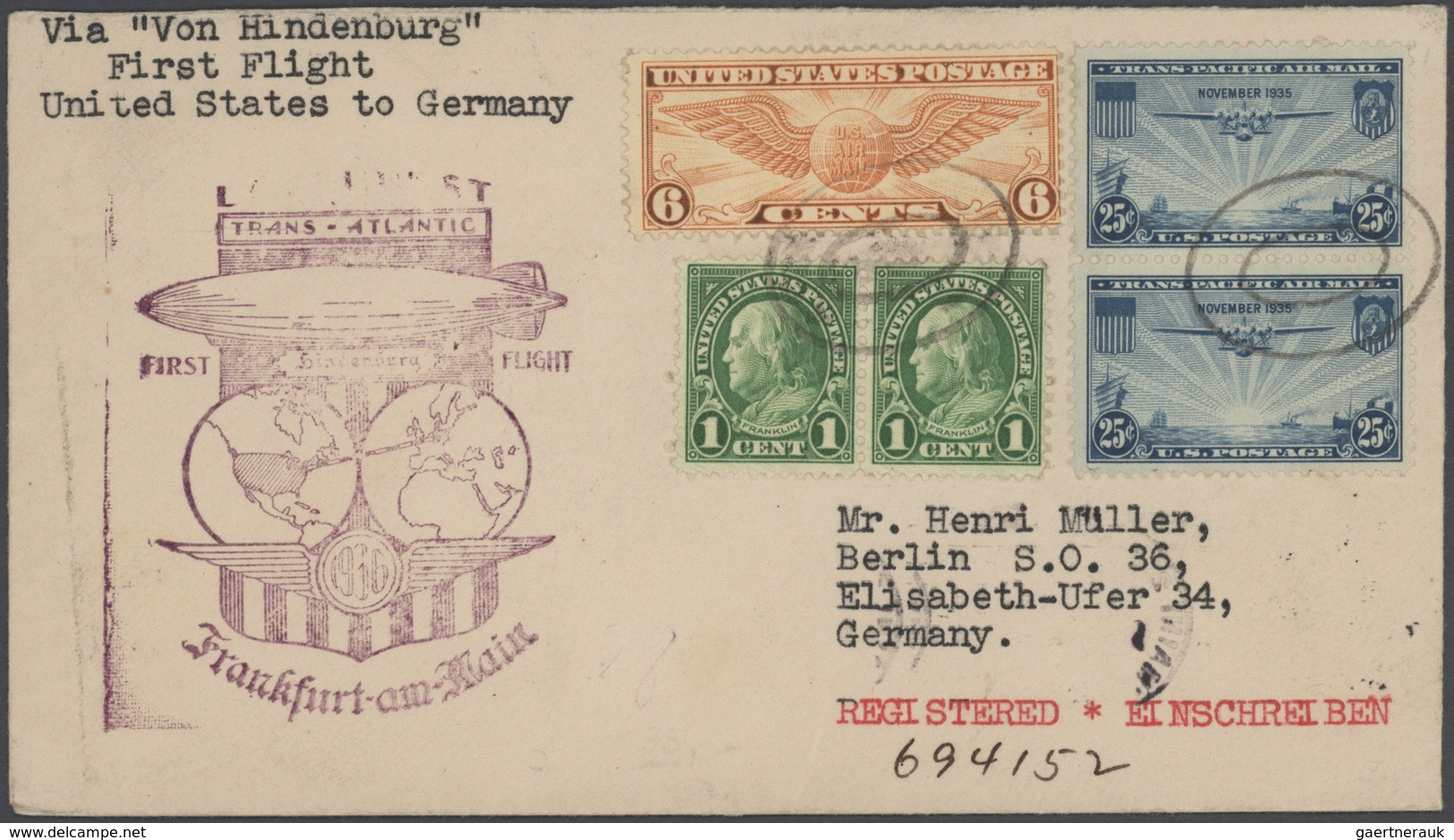 Vereinigte Staaten Von Amerika: 1811-1987 Collection Of About 200 Covers, Postcards, Postal Statione - Briefe U. Dokumente