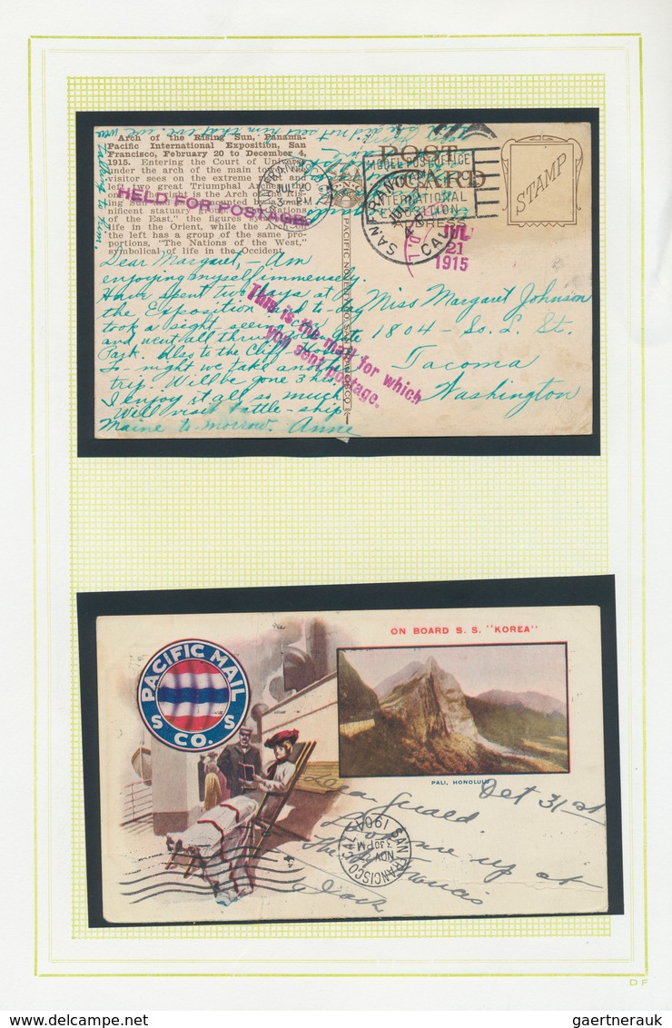 Vereinigte Staaten Von Amerika: 1860/1915 (ca.), Group Of 17 Covers/cards, Varied Condition/postal W - Briefe U. Dokumente