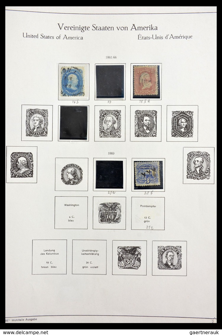 Vereinigte Staaten Von Amerika: 1861-1965: Interesting Collection In Album And Stockbook (part Of Th - Briefe U. Dokumente