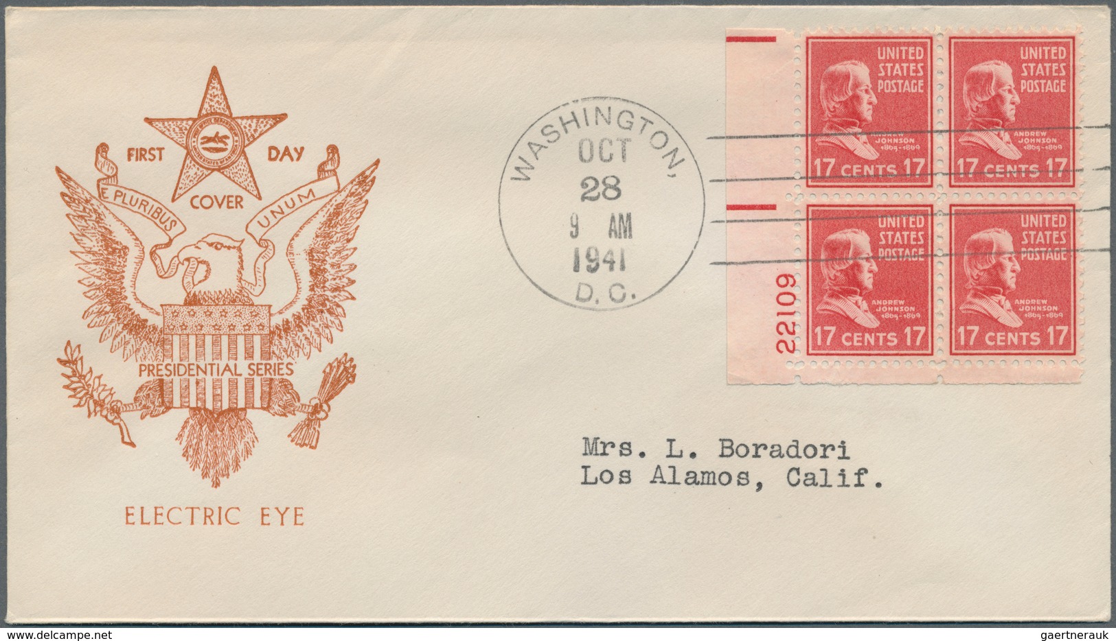 Vereinigte Staaten Von Amerika: 1941/1942: 116 Good FDC, Many Plate Blocks, All FDC Are With Borders - Briefe U. Dokumente