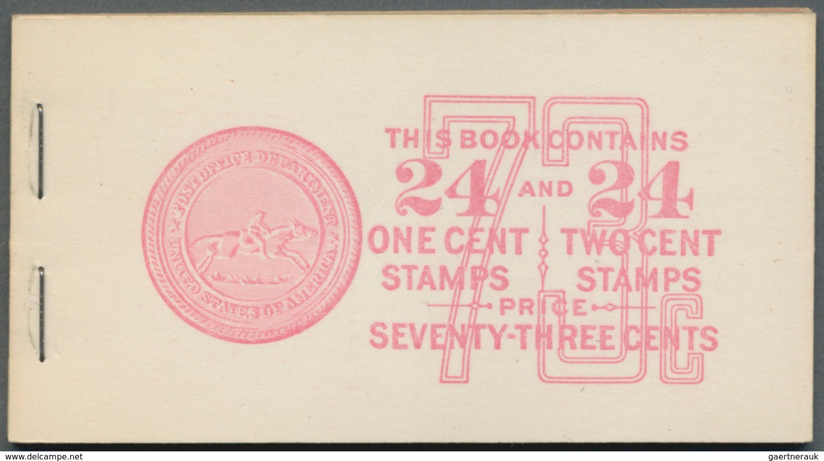 Vereinigte Staaten von Amerika - Markenheftchen: 1935/1973 (ca.), accumulation with 55 stamp booklet