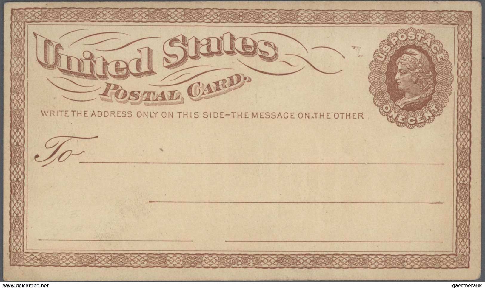 Vereinigte Staaten Von Amerika - Ganzsachen: 1875-1916, Postal Stationery Post Cards Classic Period - Other & Unclassified