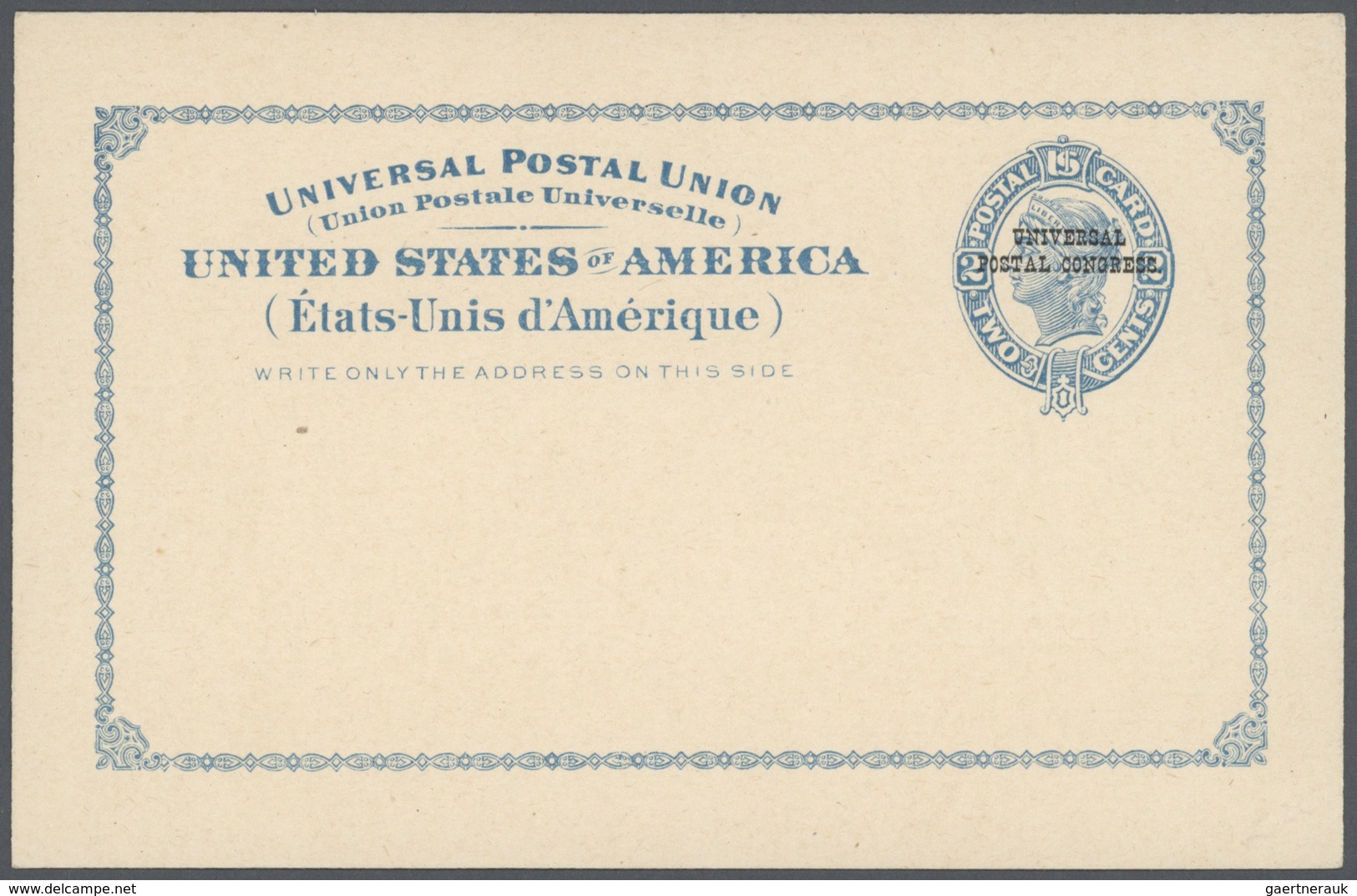 Vereinigte Staaten Von Amerika - Ganzsachen: 1897, "UNIVERSAL POSTAL CONGRESS POSTAL STATIONERIES" : - Other & Unclassified