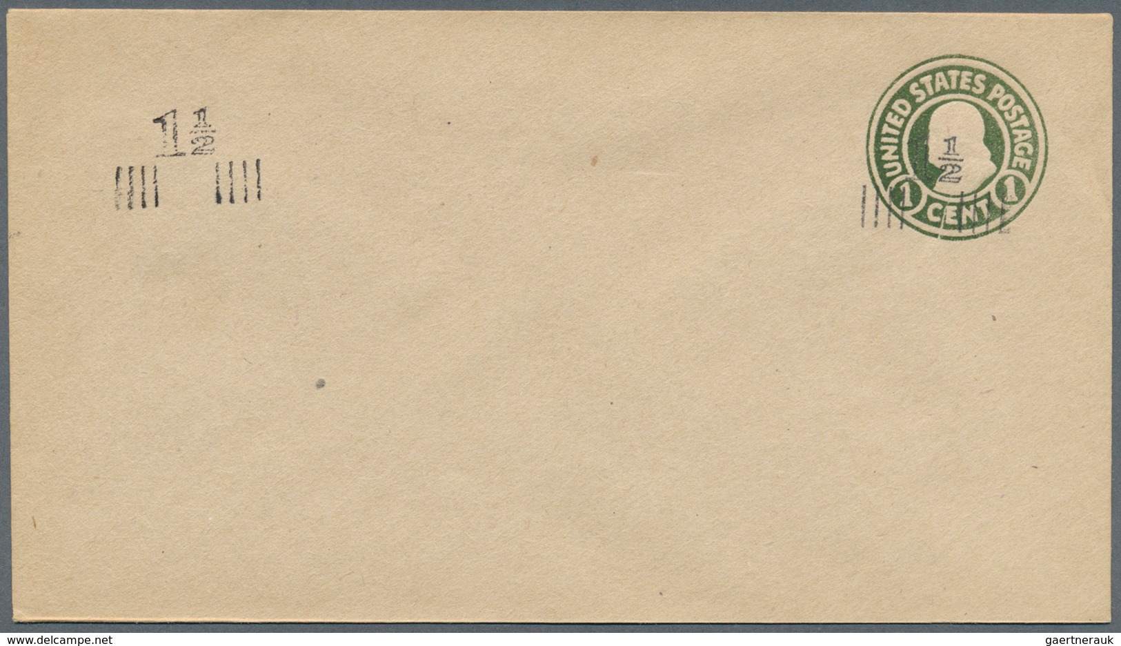 Vereinigte Staaten Von Amerika - Ganzsachen: 1916/1920, Lot Of 45 (short) Envelopes 1½c On 1c Green - Other & Unclassified