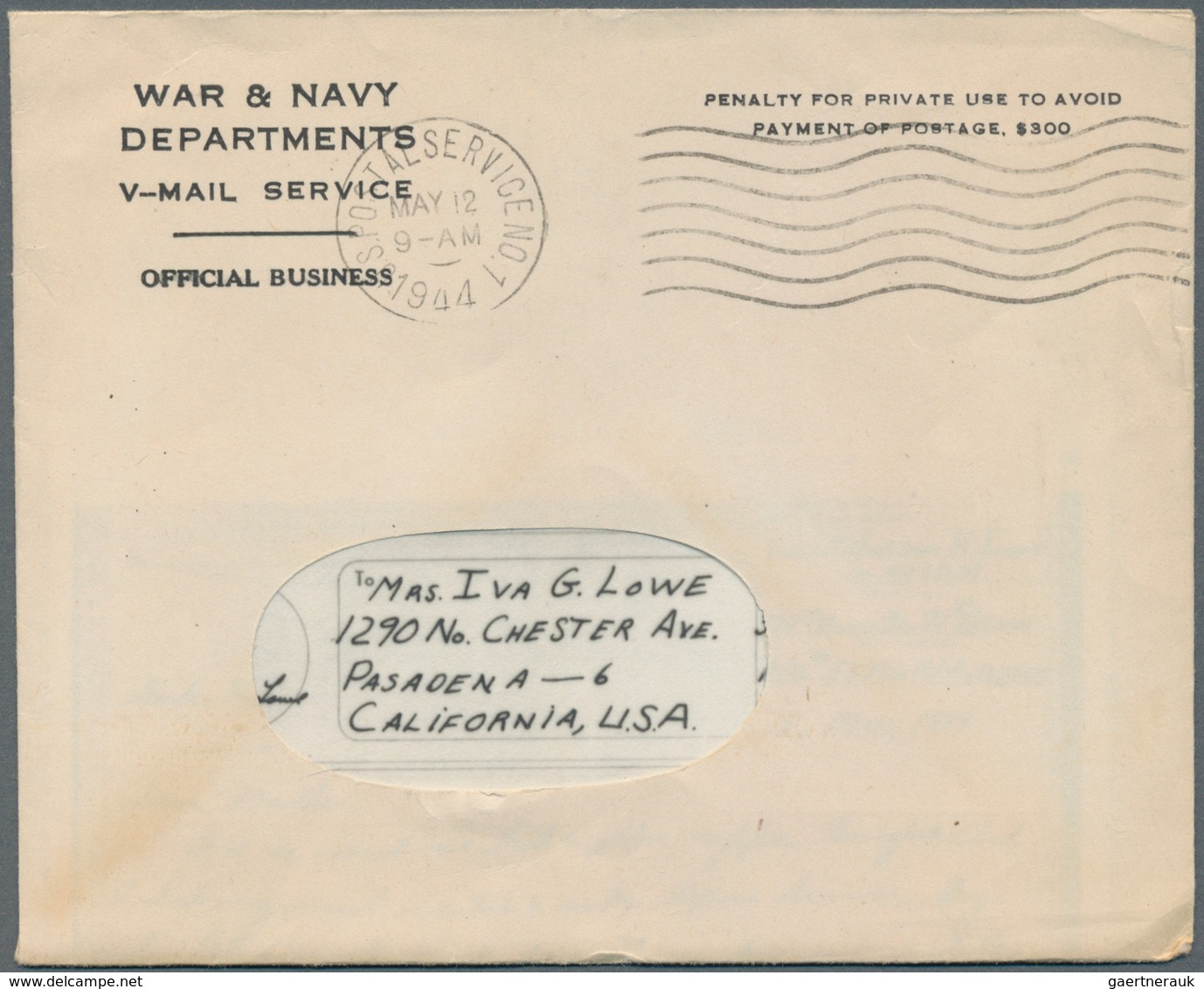 Vereinigte Staaten Von Amerika - Ganzsachen: 1944/2000 (ca.) Holding Of Ca. 360 Aerograms And Airlet - Sonstige & Ohne Zuordnung