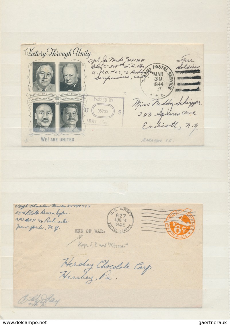 Vereinigte Staaten Von Amerika - Militärpost / Feldpost: 1943/45, Collection Of 36 Different Pacific - Sonstige & Ohne Zuordnung