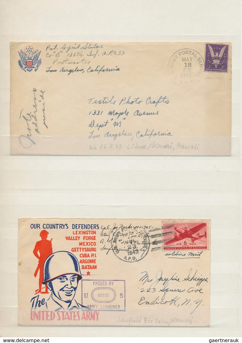 Vereinigte Staaten Von Amerika - Militärpost / Feldpost: 1943/45, Collection Of 36 Different Pacific - Sonstige & Ohne Zuordnung