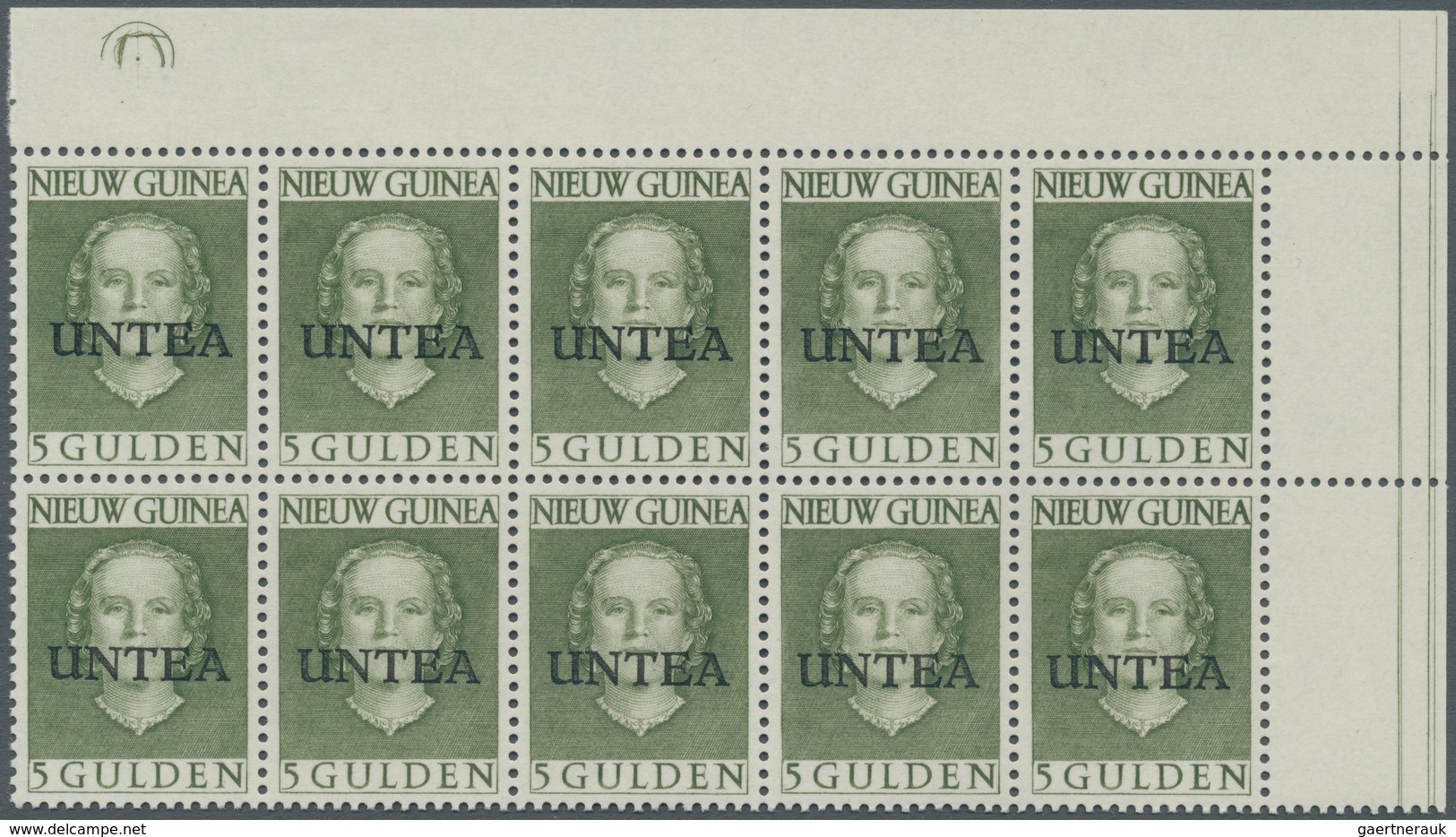 Vereinte Nationen - UNTEA: 1963, Dutch New Guinea Definitives With Opt. ‚UNTEA‘ In Type II (Haarlem - Sonstige & Ohne Zuordnung