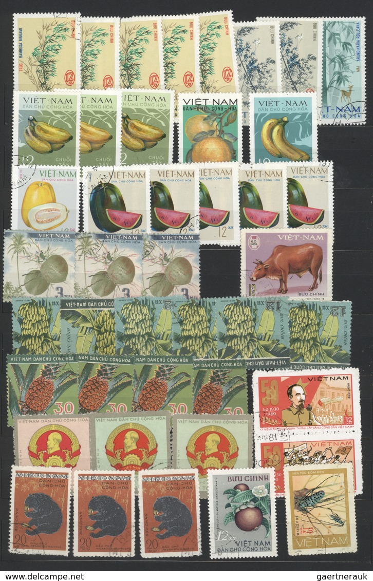 Vietnam: 1952/75 and some later, mint and used inc. many imperforated; also PR China 1949/64, mint a