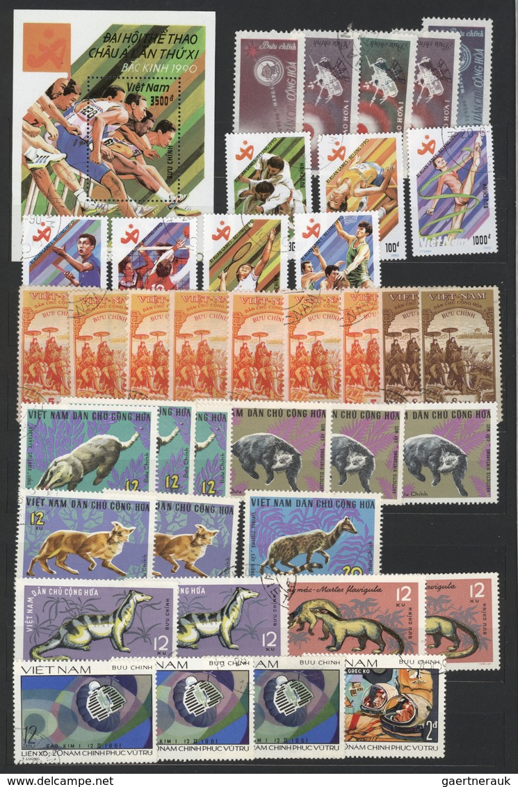 Vietnam: 1952/75 and some later, mint and used inc. many imperforated; also PR China 1949/64, mint a