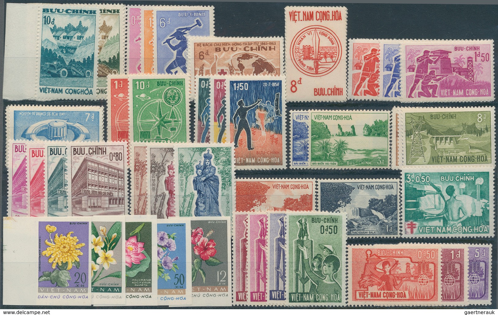 Vietnam-Süd (1951-1975): 1951/1965, U/m Collection On Stockcards, Well Collected Incl. Better Issues - Vietnam