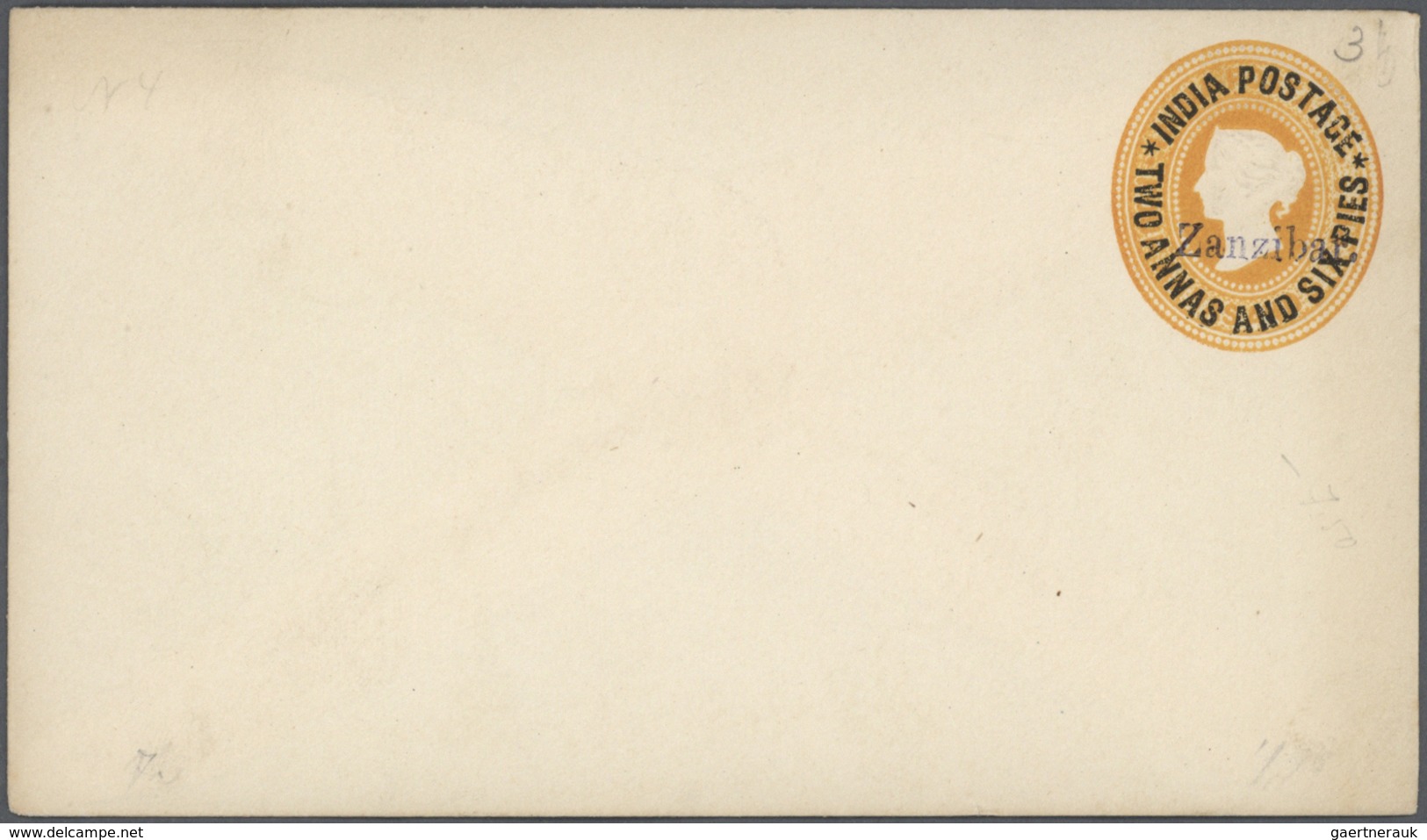 Zanzibar - Ganzsachen: 1893-96: Collection of 12 postal stationeries including 1893 used Indian p/s