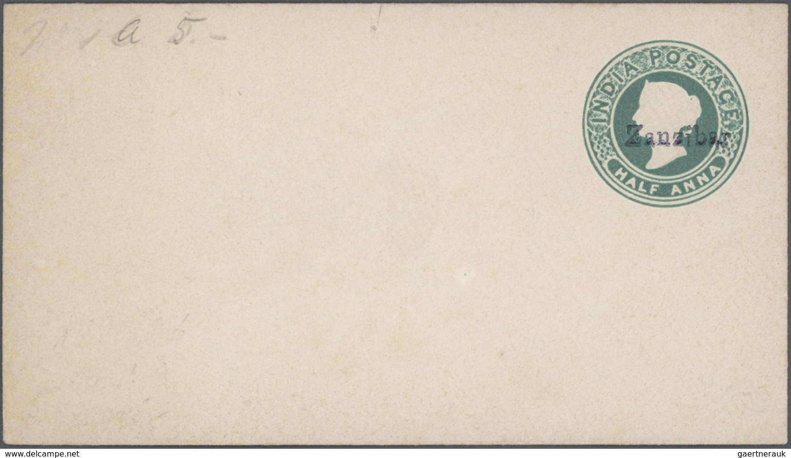 Zanzibar - Ganzsachen: 1893-96: Collection of 12 postal stationeries including 1893 used Indian p/s