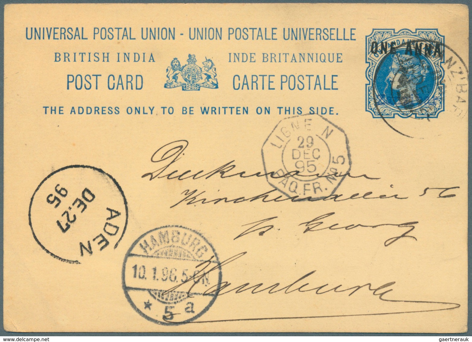 Zanzibar - Ganzsachen: 1895-96: Twelve Early Postal Stationery Cards, Envelopes And Wrappers All Ind - Zanzibar (...-1963)
