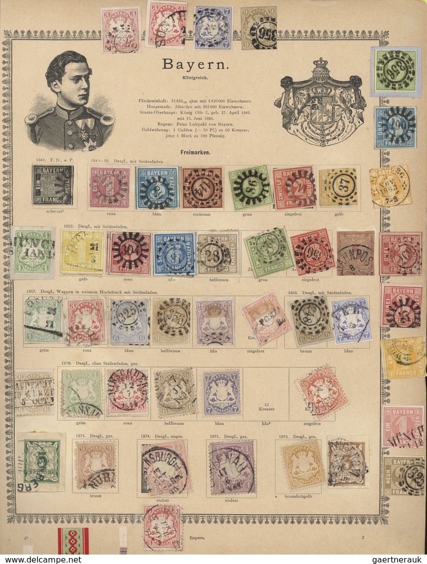 Alle Welt: THE LAUENBURG COLLECTION - All World 1840/1890 (ca.), Extemely Impressive And High-class - Collections (sans Albums)