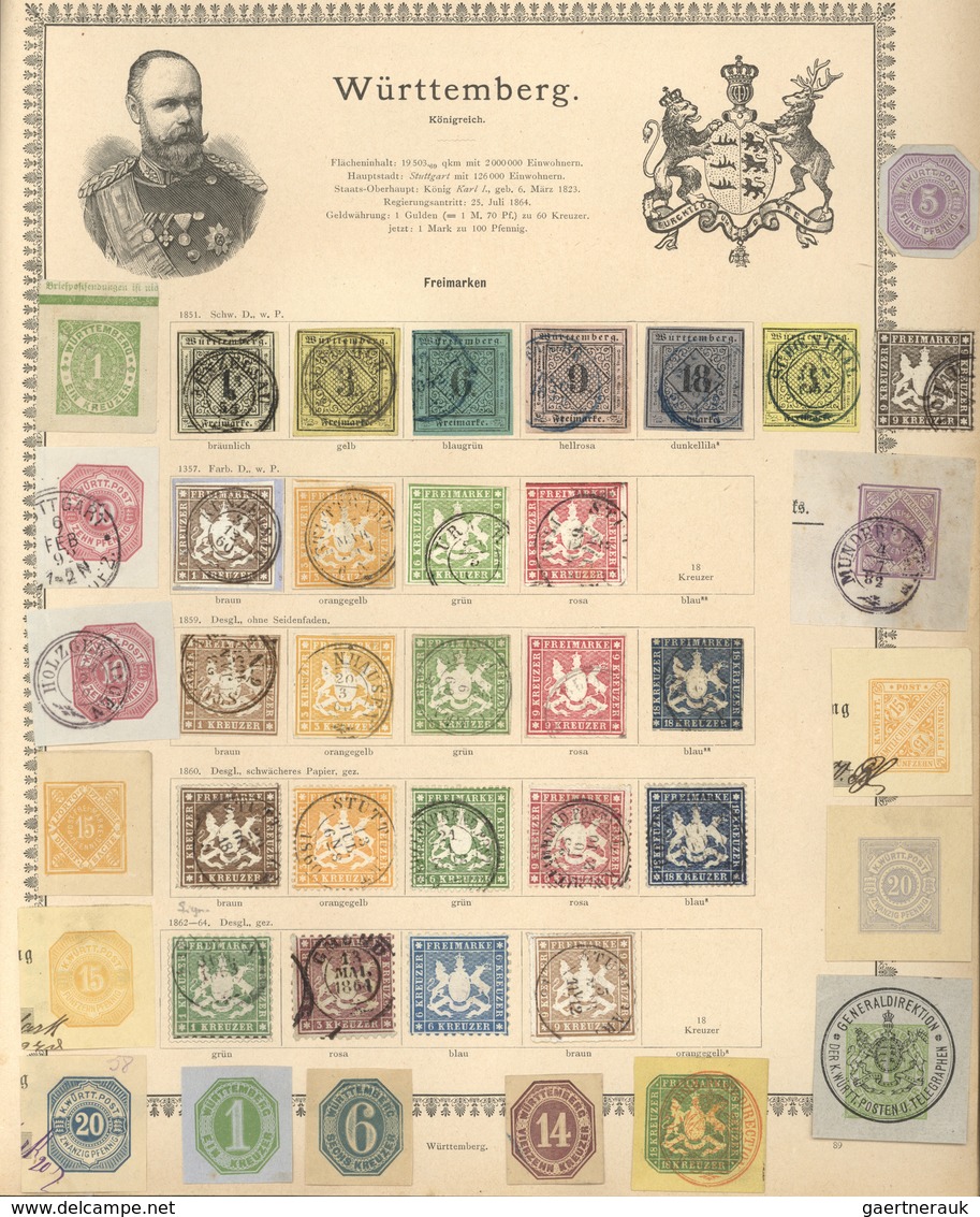 Alle Welt: THE LAUENBURG COLLECTION - All World 1840/1890 (ca.), extemely impressive and high-class