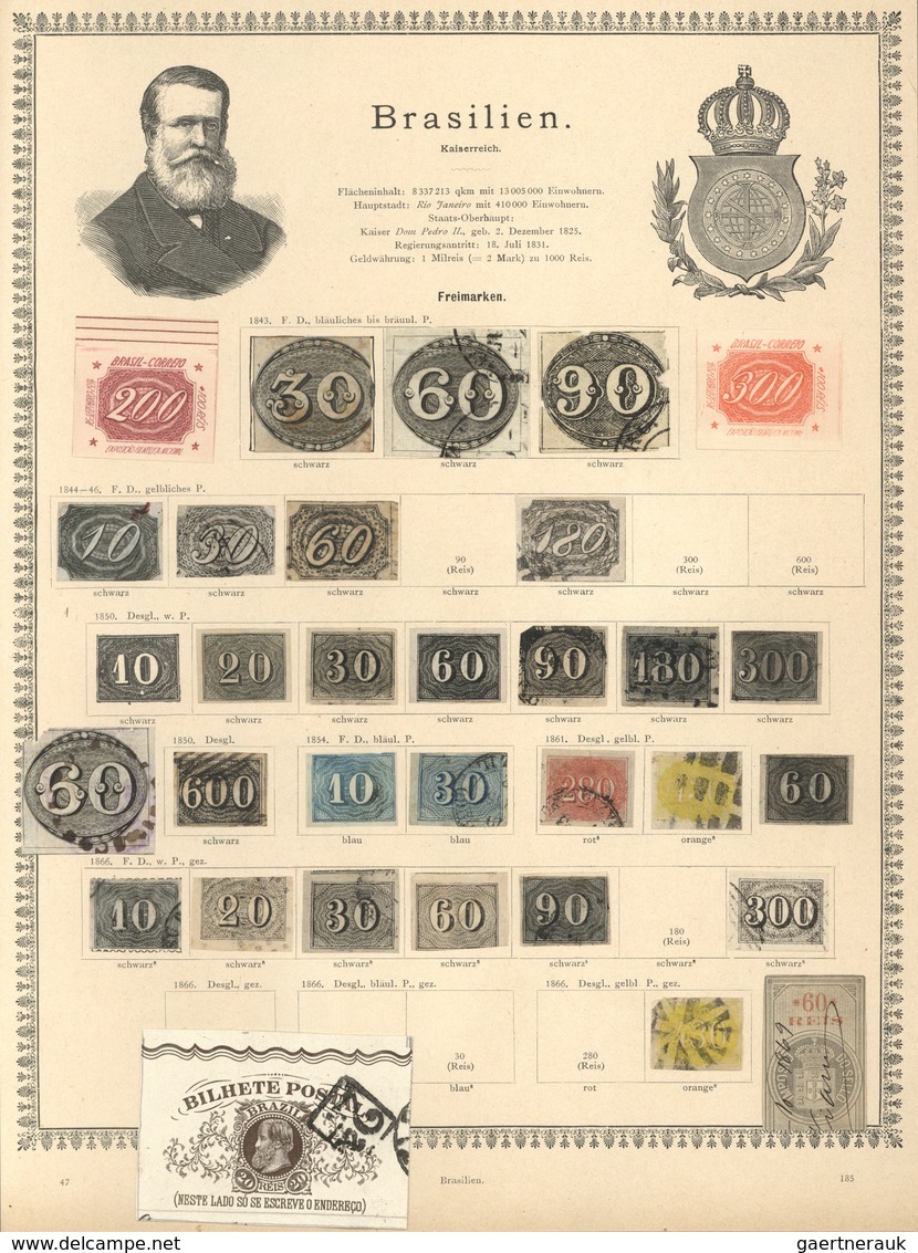 Alle Welt: THE LAUENBURG COLLECTION - All World 1840/1890 (ca.), extemely impressive and high-class