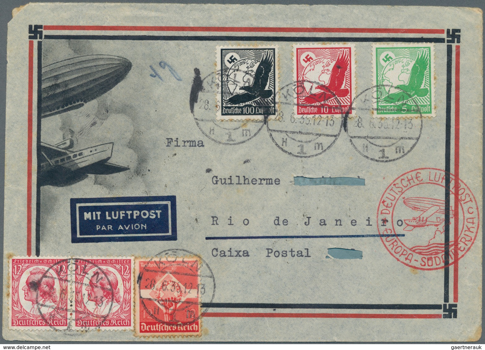 Alle Welt: 1840/1960, Postal History, 64 Interesting Covers, Many Countries, Few Classic Letters Man - Sammlungen (ohne Album)