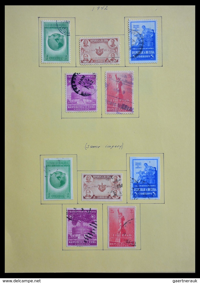 Alle Welt: 1850-1950: Collector estate with better China (old), Canal Zone, Cuba from old, Philippin