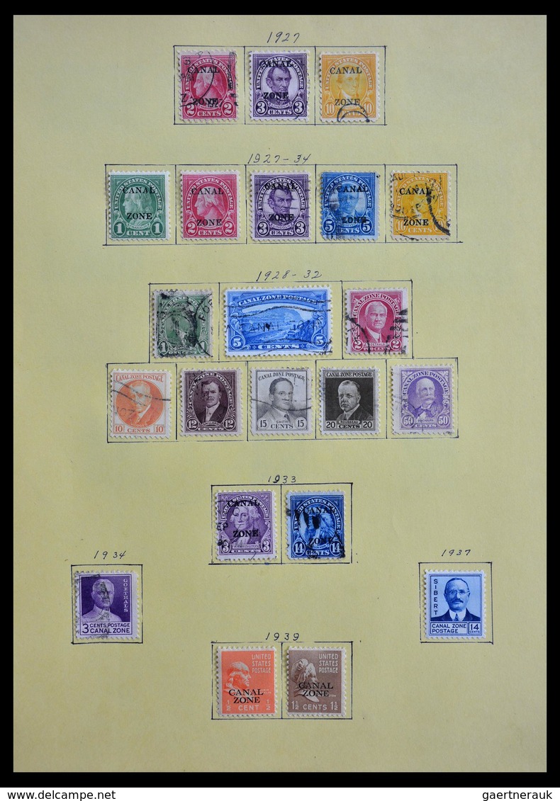 Alle Welt: 1850-1950: Collector estate with better China (old), Canal Zone, Cuba from old, Philippin