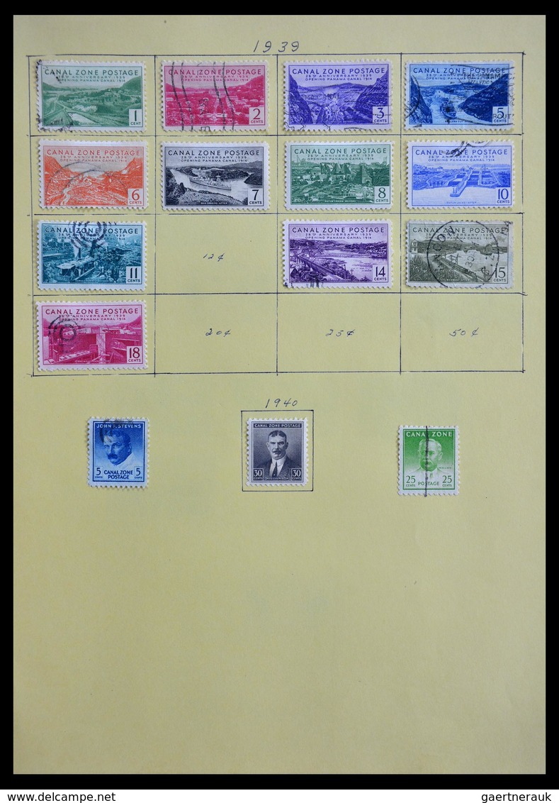 Alle Welt: 1850-1950: Collector estate with better China (old), Canal Zone, Cuba from old, Philippin