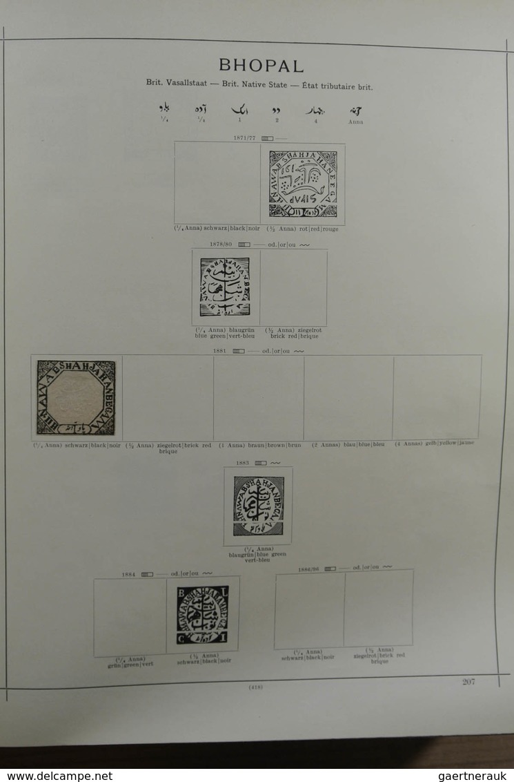 Alle Welt: 1855-1940: Nicely filled, mint hinged and used collection Asia and Australia ca. 1855-194