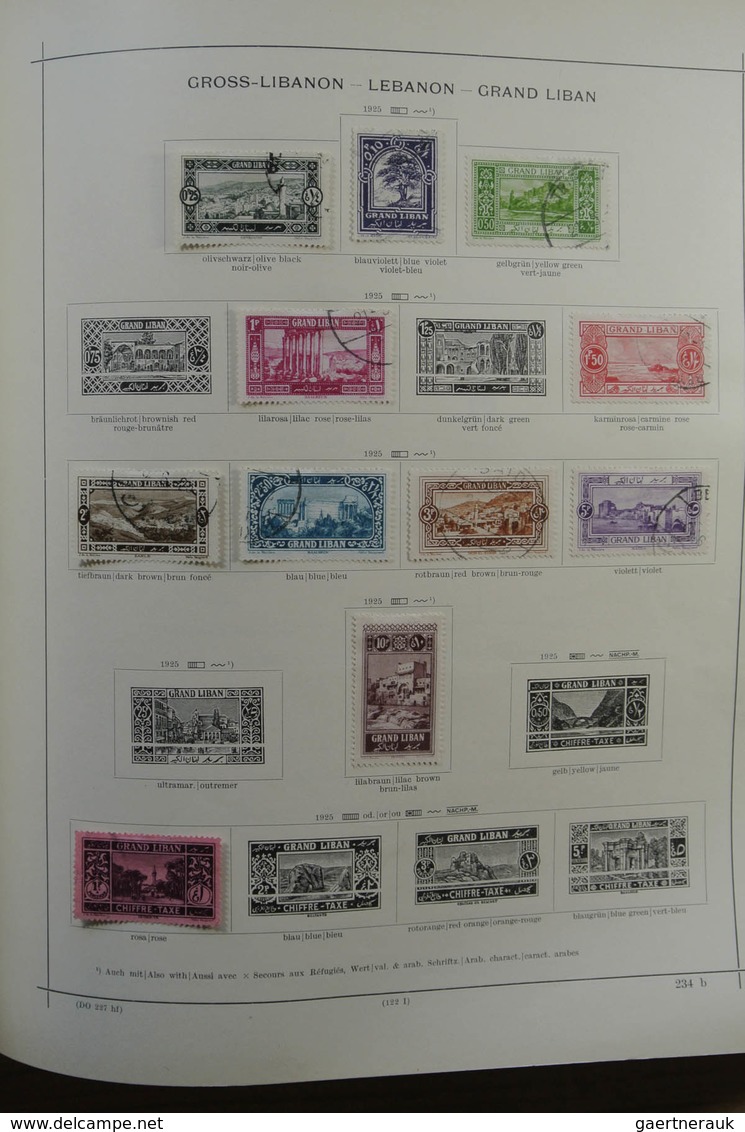 Alle Welt: 1855-1940: Nicely filled, mint hinged and used collection Asia and Australia ca. 1855-194