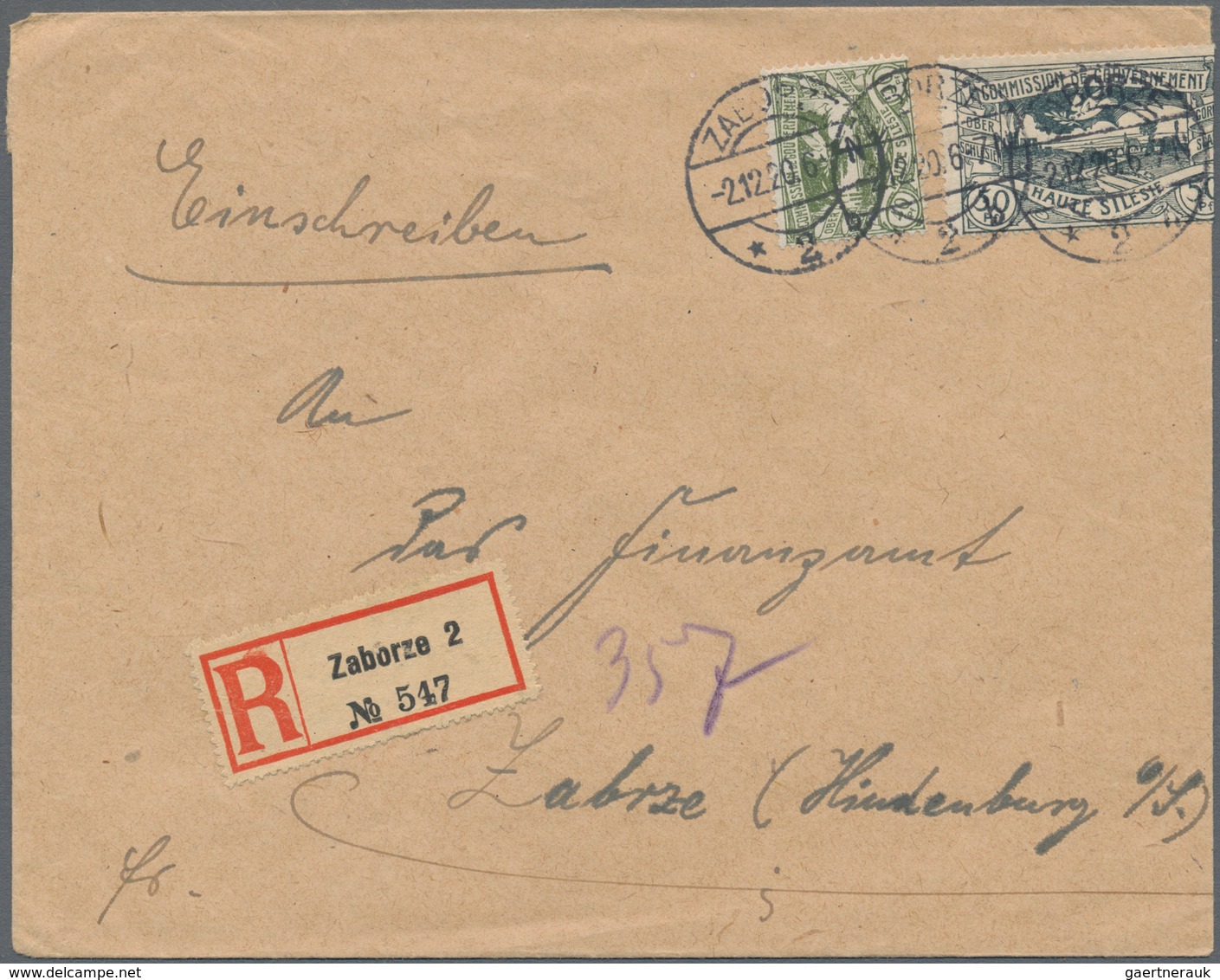 Alle Welt: 1861/1960, Lot With 38 Covers, Card And Postal Stationery Incl. Germany (few Upper Silesi - Sammlungen (ohne Album)