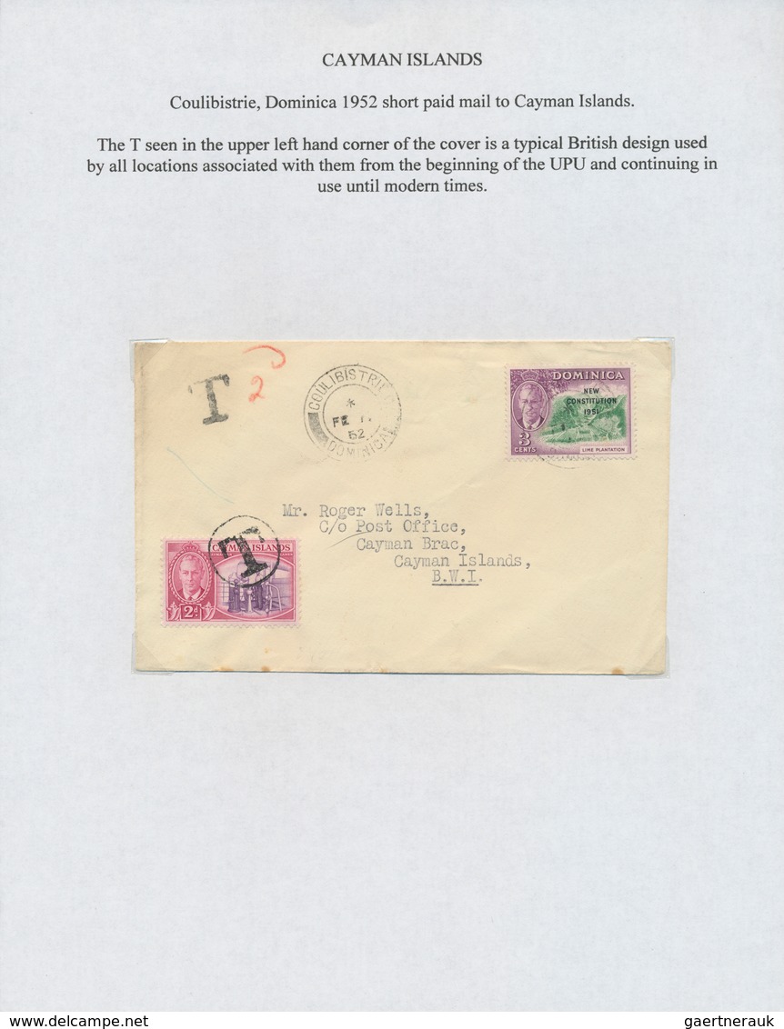Alle Welt: 1890/1960 (ca.) A scarce worldwide POSTAGE DUE / TAX exhibition-collection in three album