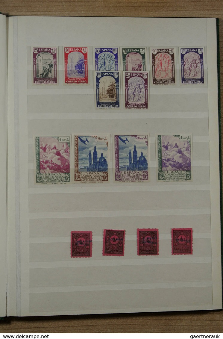 Alle Welt: 1891/1940 (ca.): Stockbook With Mostly Mint Hinged Stamps Of Various Countries, Including - Verzamelingen (zonder Album)
