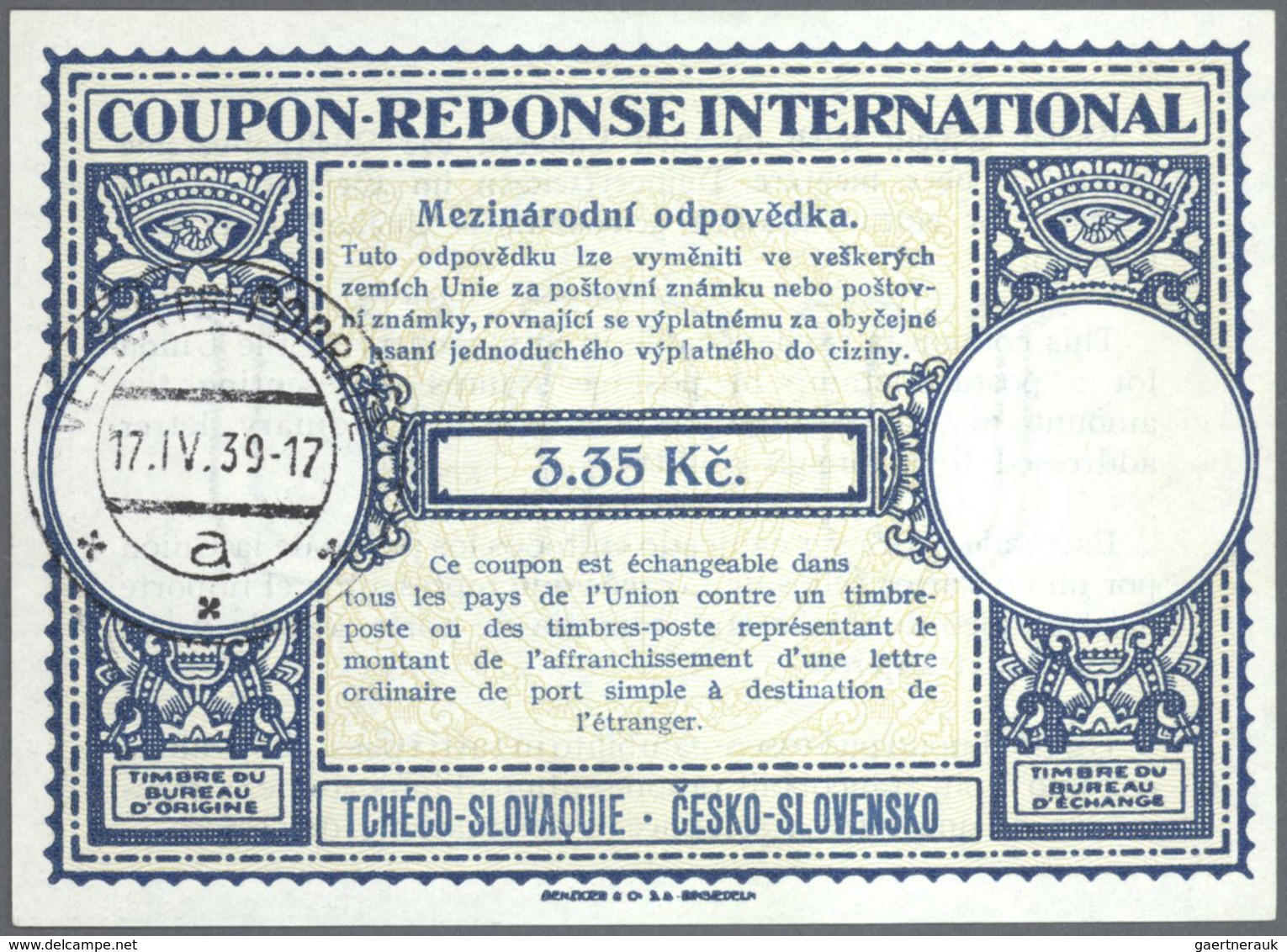 Alle Welt: 1907 onwards - INTERNATIONAL REPLY COUPONS (Internationale Antwortscheine): Specialized a