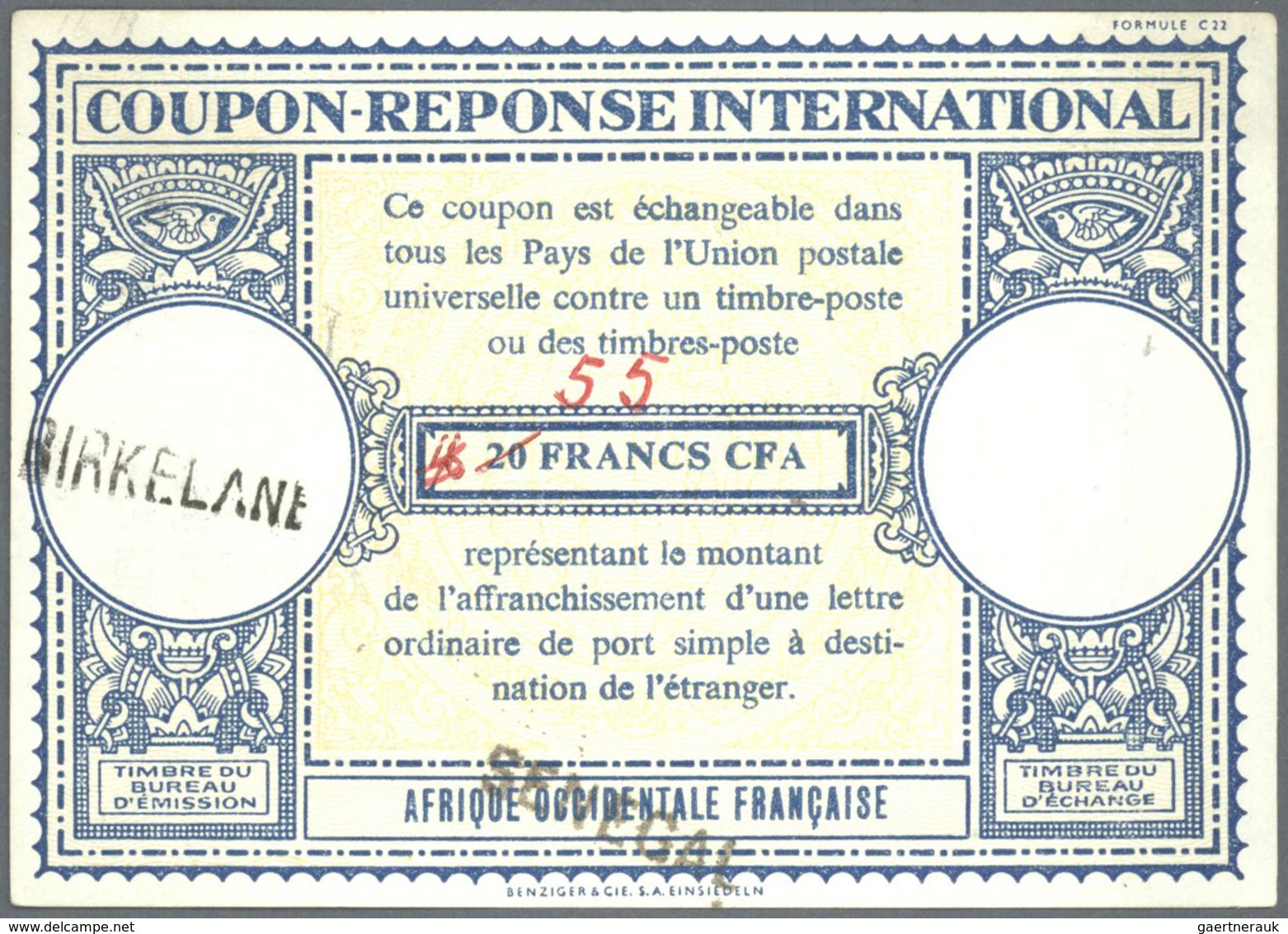 Alle Welt: 1907 onwards - INTERNATIONAL REPLY COUPONS (Internationale Antwortscheine): Specialized a