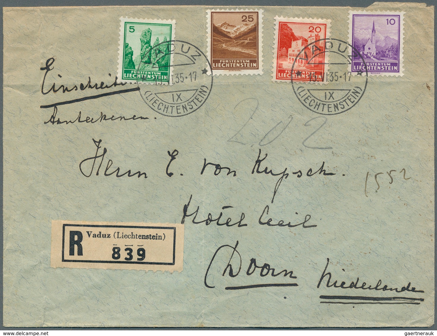 Alle Welt: 1910/58, Covers (11) Inc. China (5), Liechtenstein, Germany/US Catapult Airmail, Lati Cov - Sammlungen (ohne Album)