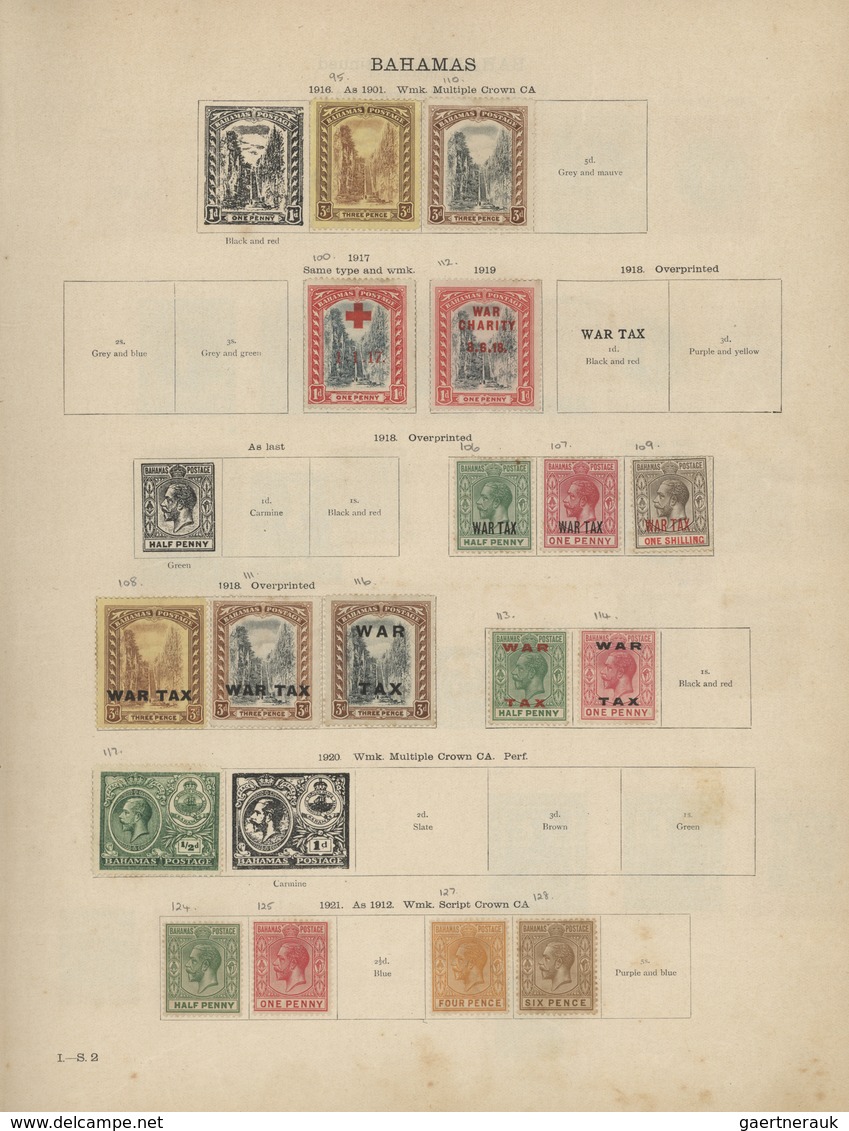 Alle Welt: 1915-1923 Stanley Gibbons' Ideal Postage Stamp Album "For War And Subsequent Issues" Cont - Sammlungen (ohne Album)