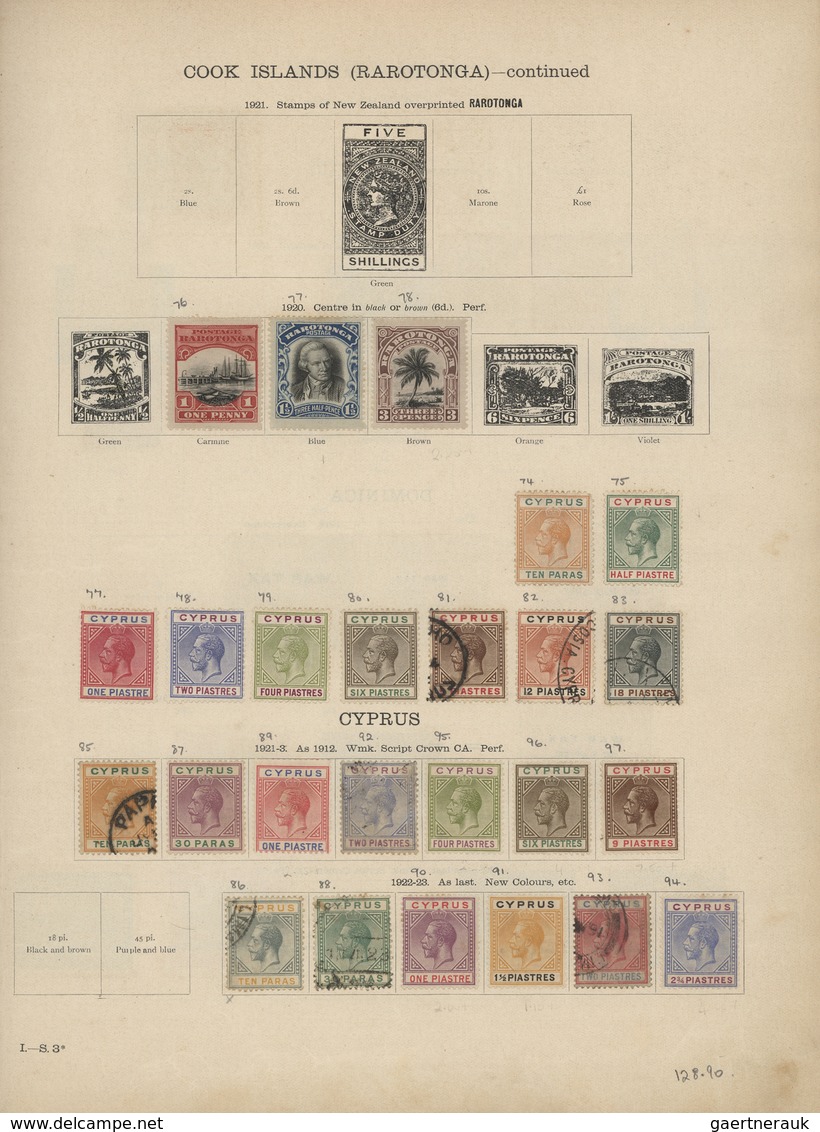 Alle Welt: 1915-1923 Stanley Gibbons' Ideal Postage Stamp Album "For War And Subsequent Issues" Cont - Sammlungen (ohne Album)