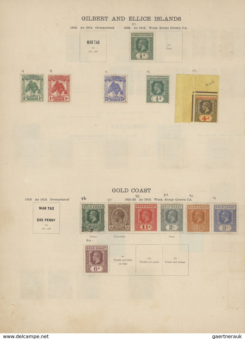 Alle Welt: 1915-1923 Stanley Gibbons' Ideal Postage Stamp album "For War and Subsequent Issues" cont