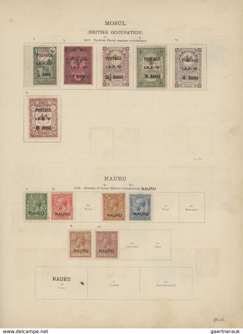 Alle Welt: 1915-1923 Stanley Gibbons' Ideal Postage Stamp album "For War and Subsequent Issues" cont